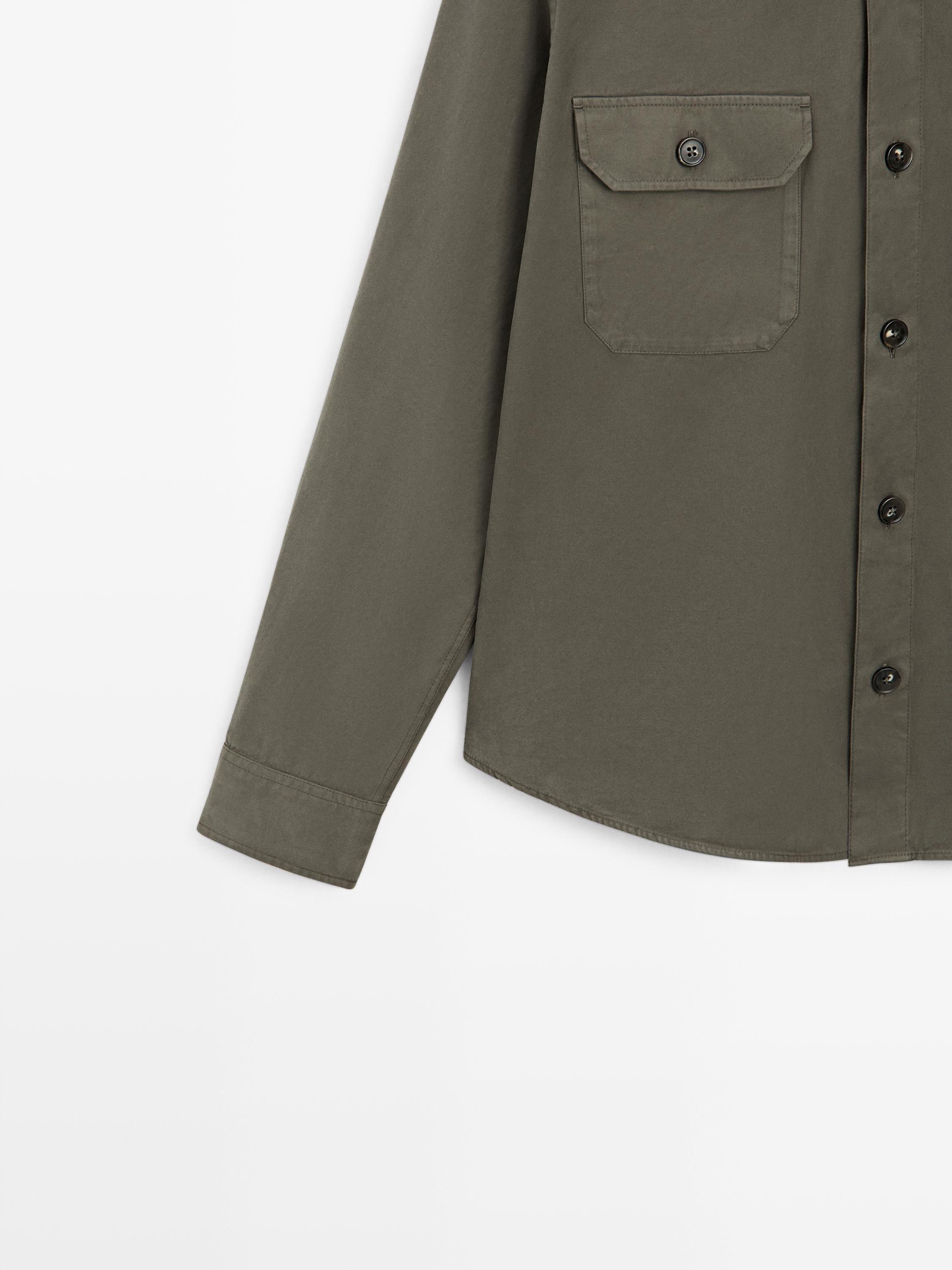 Surchemise avec poches en coton